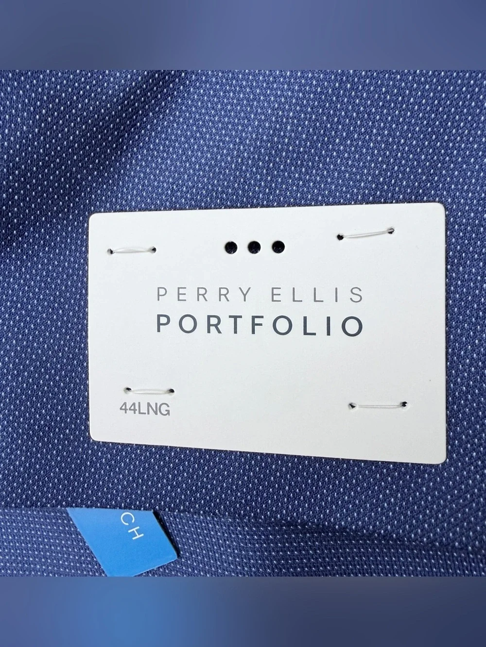 Perry Ellis Portfolio Men's Royal Blue Two-Button Suit, NWT